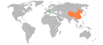 Relazioni bilaterali tra Cina e Italia