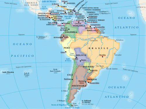 STATI AMERICA del SUD